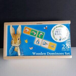 New Beatrix Potter Peter Rabbit Wooden Dominoes Set
